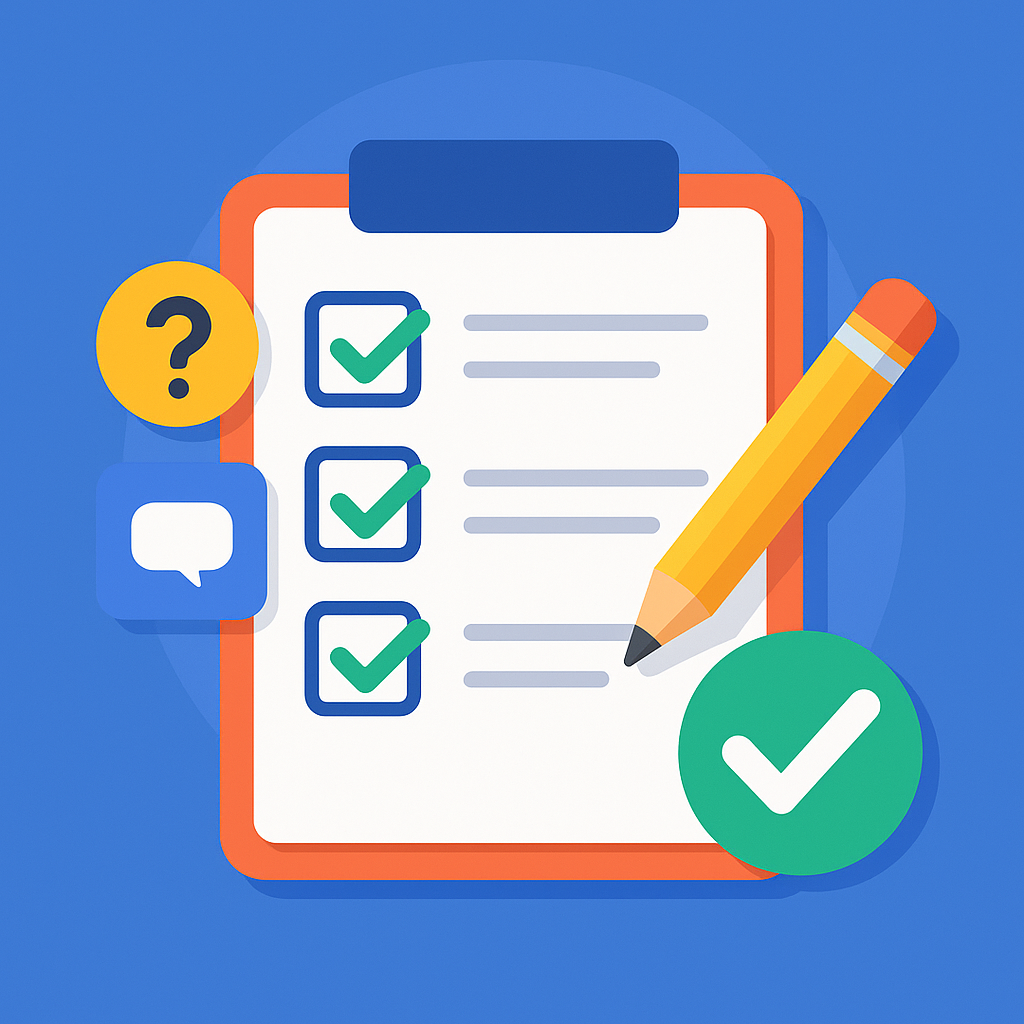 Checklist: Usability Test Script