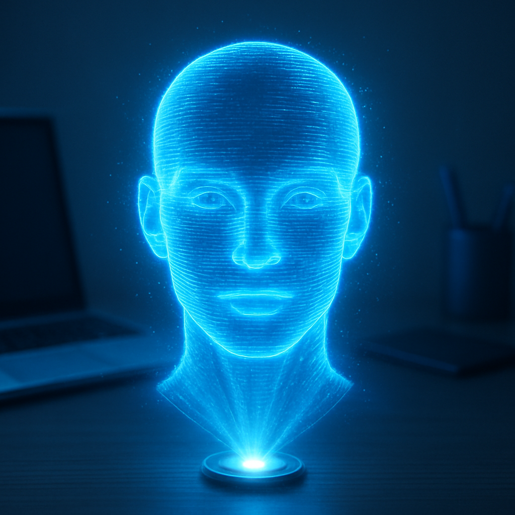 Futuristic Hologram Portrait