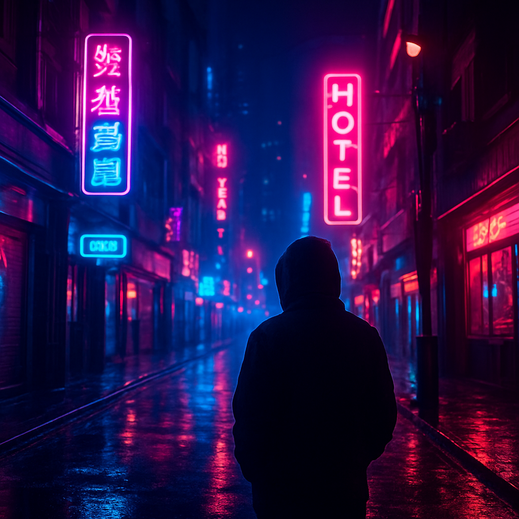 Cyberpunk Neon Scene