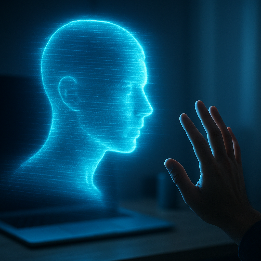 Futuristic Hologram Portrait