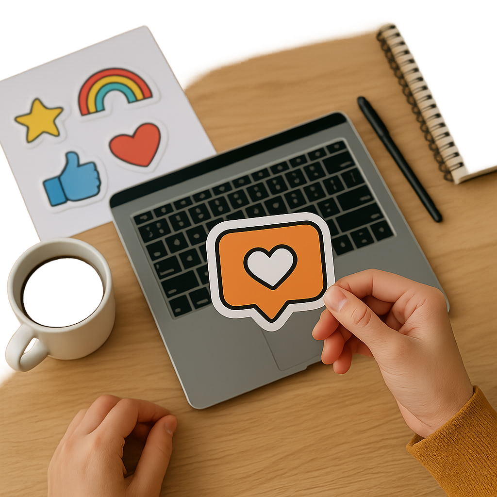 Social Media Sticker-Style Decal