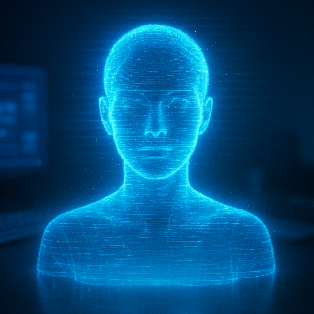 Futuristic Hologram Portrait