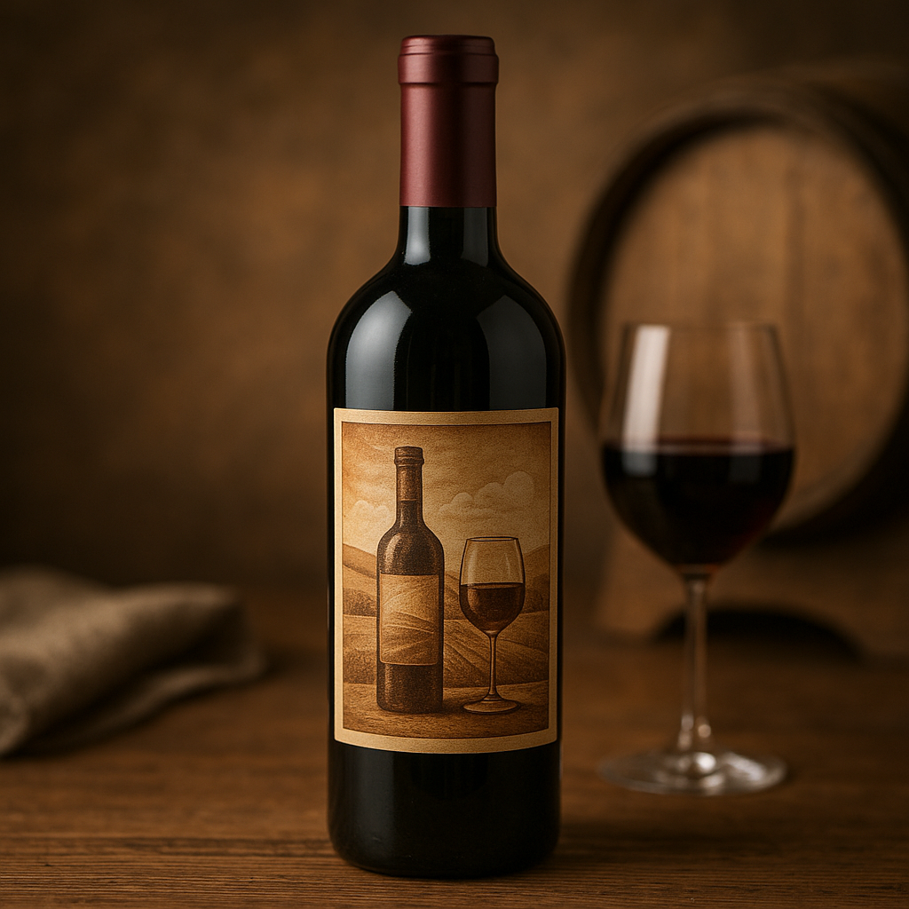 Wine or Craft Beverage Label Mockup