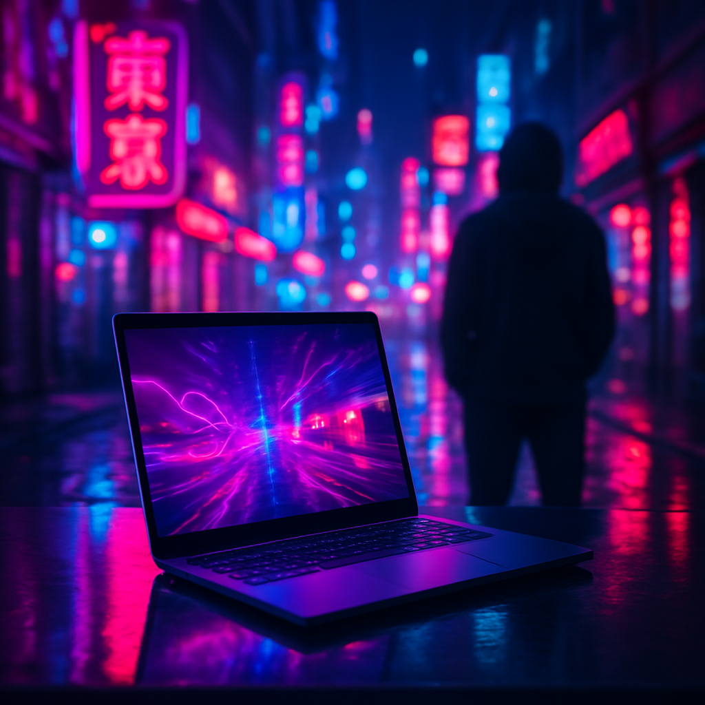 Cyberpunk Neon Scene