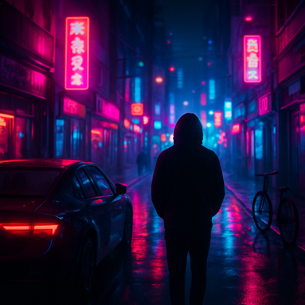 Cyberpunk Neon Scene