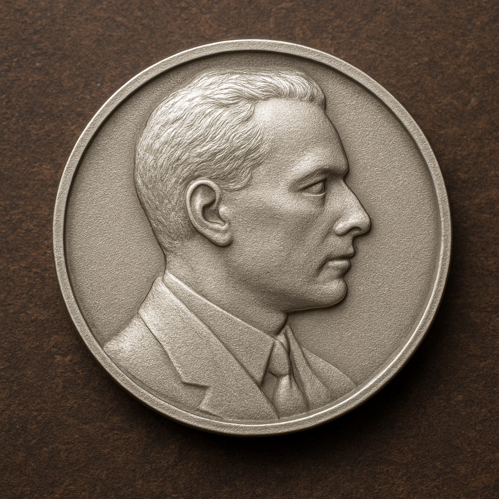 Coin Bas-Relief Portrait