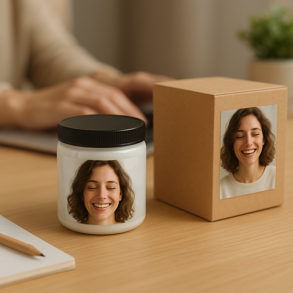 Product mockup: turn your photo into packaging