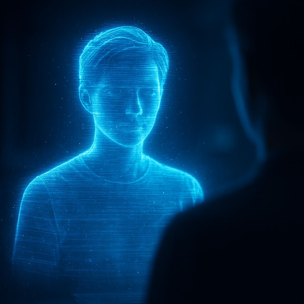 Futuristic Hologram Portrait