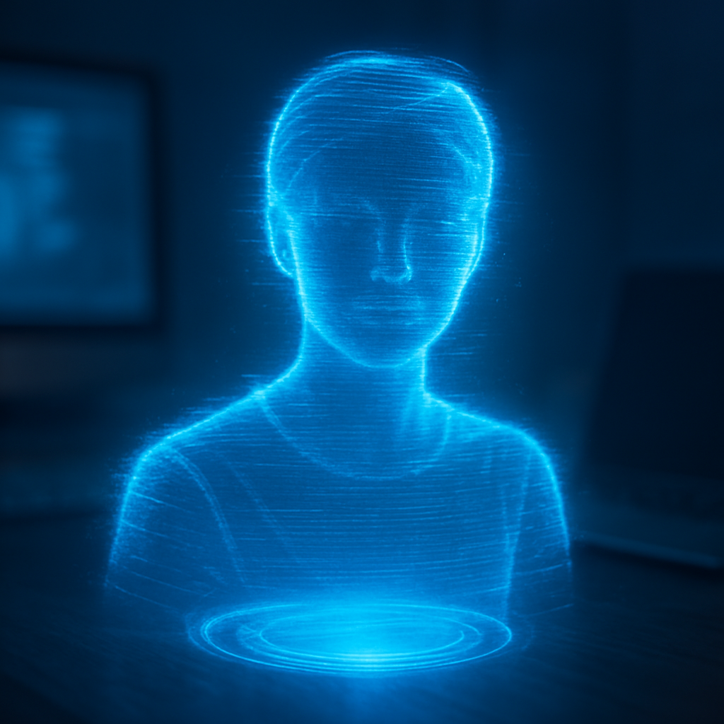 Futuristic Hologram Portrait
