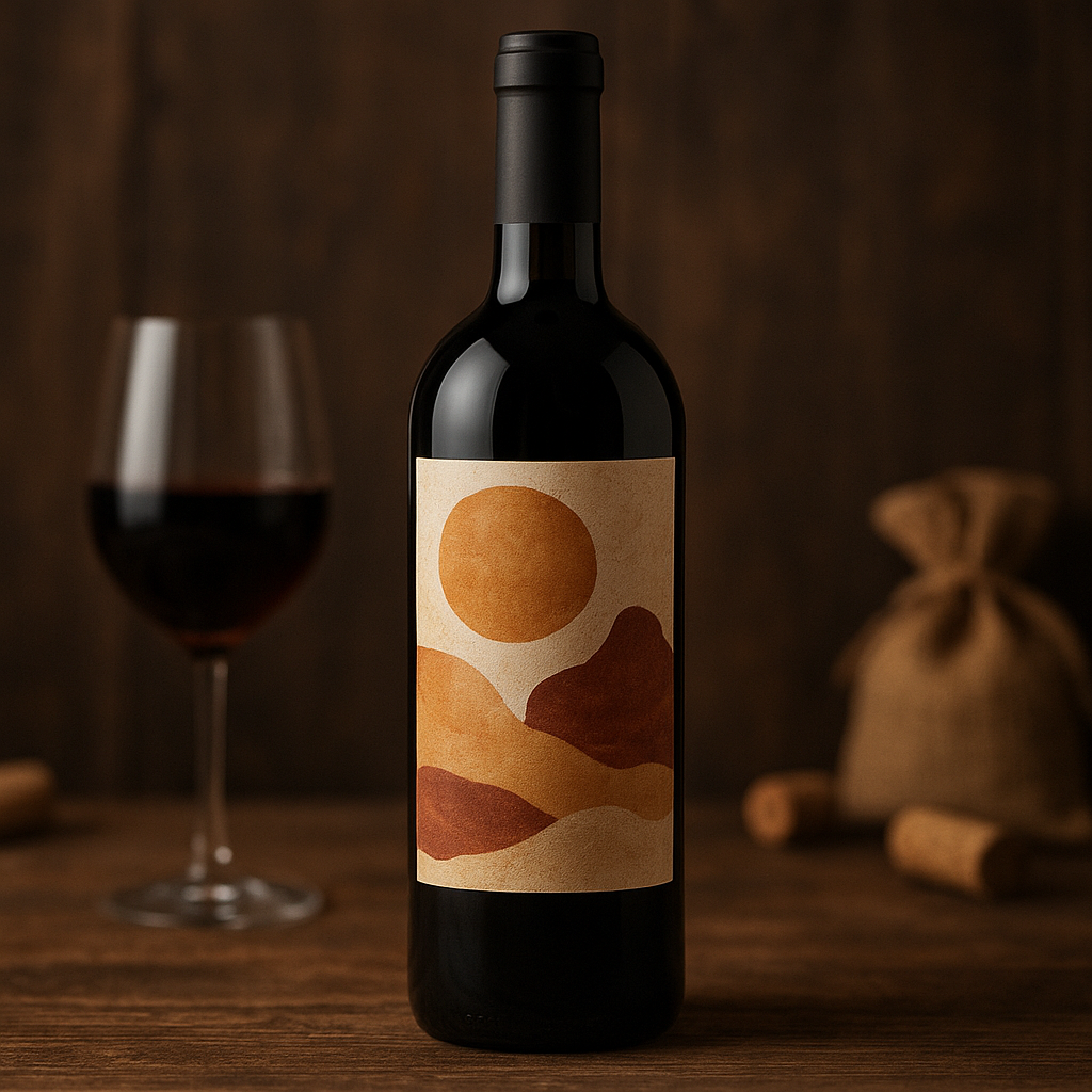 Wine or Craft Beverage Label Mockup