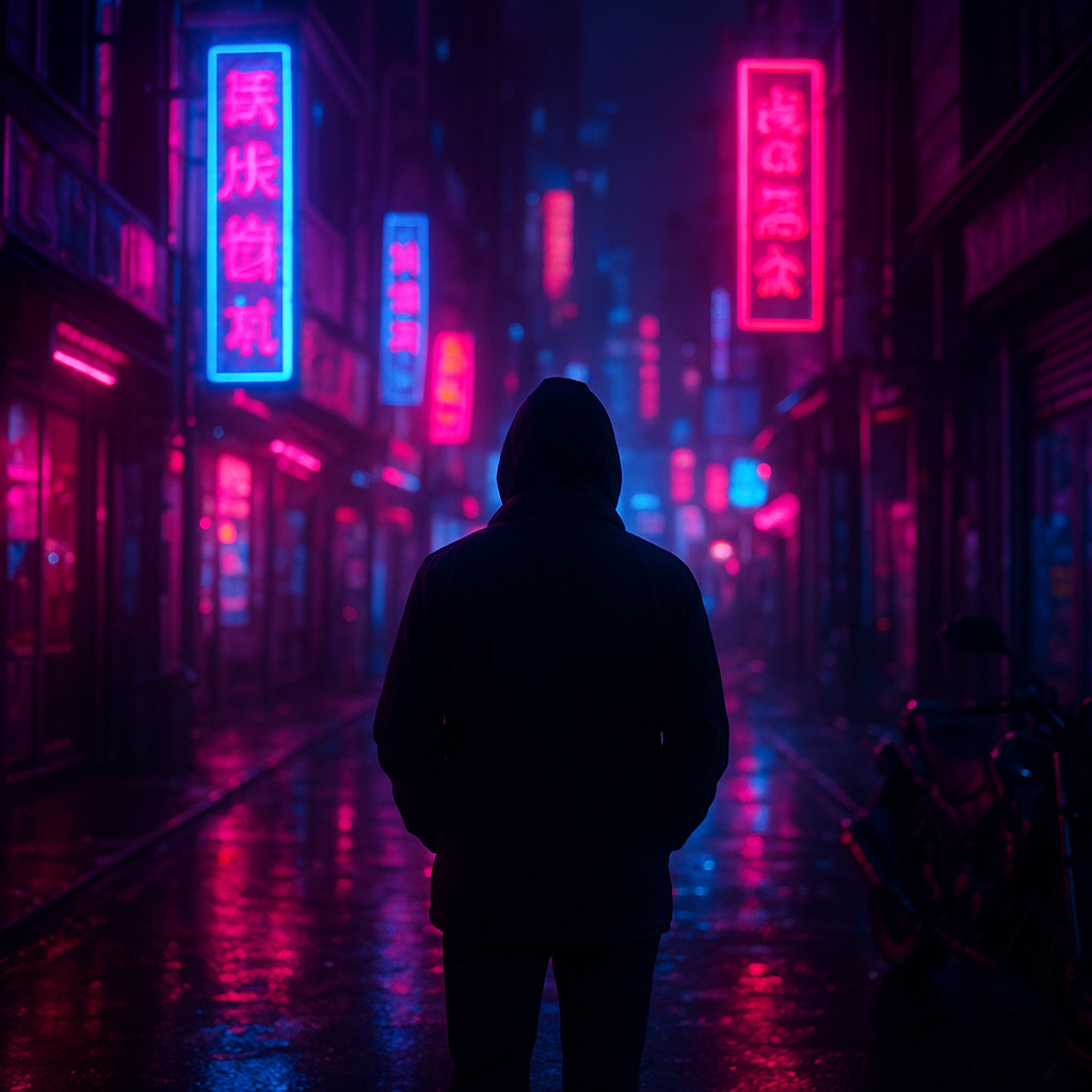 Cyberpunk Neon Scene