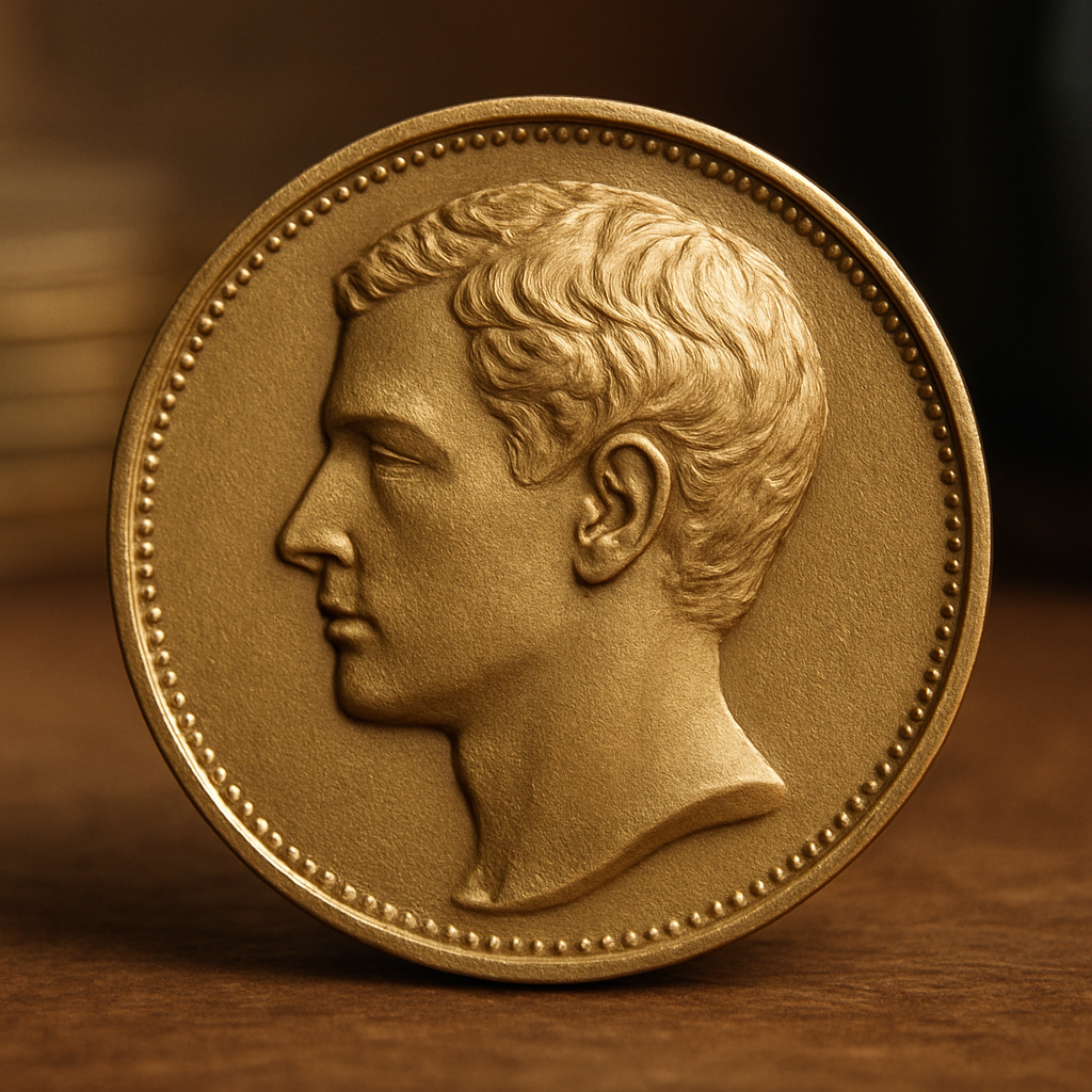 Coin Bas-Relief Portrait