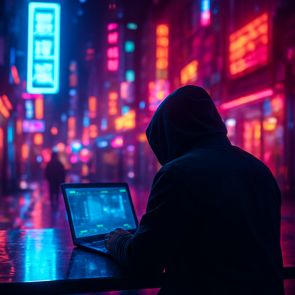 Cyberpunk Neon Scene