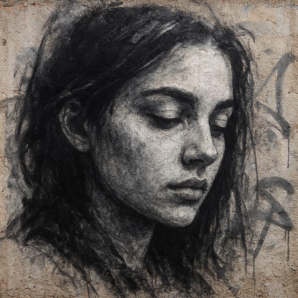 Graphite Portrait in Street Art Style