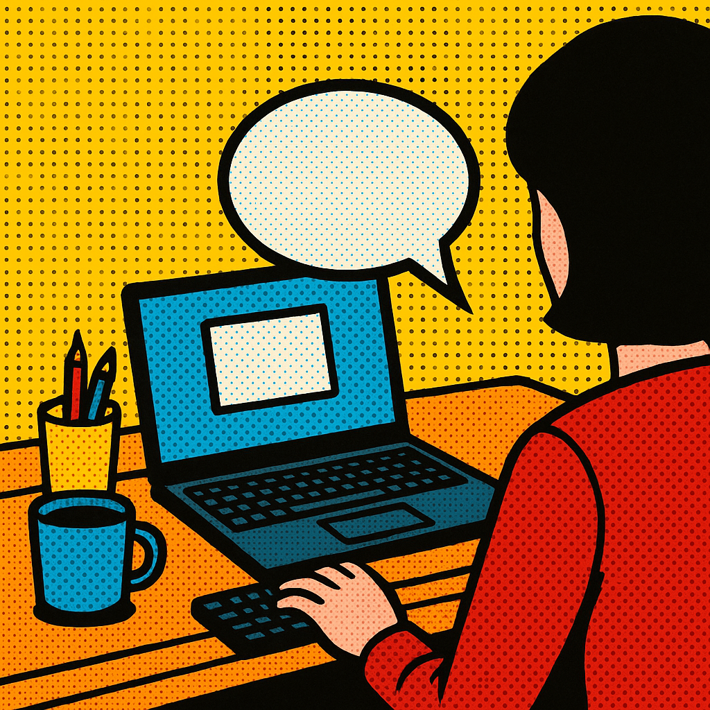Pop Art Comic Strip Panel