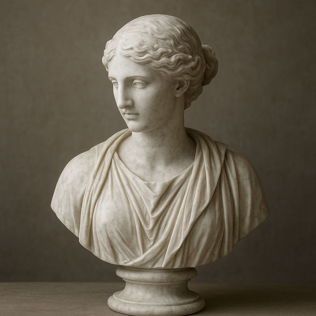 Escultura de mármore clássica