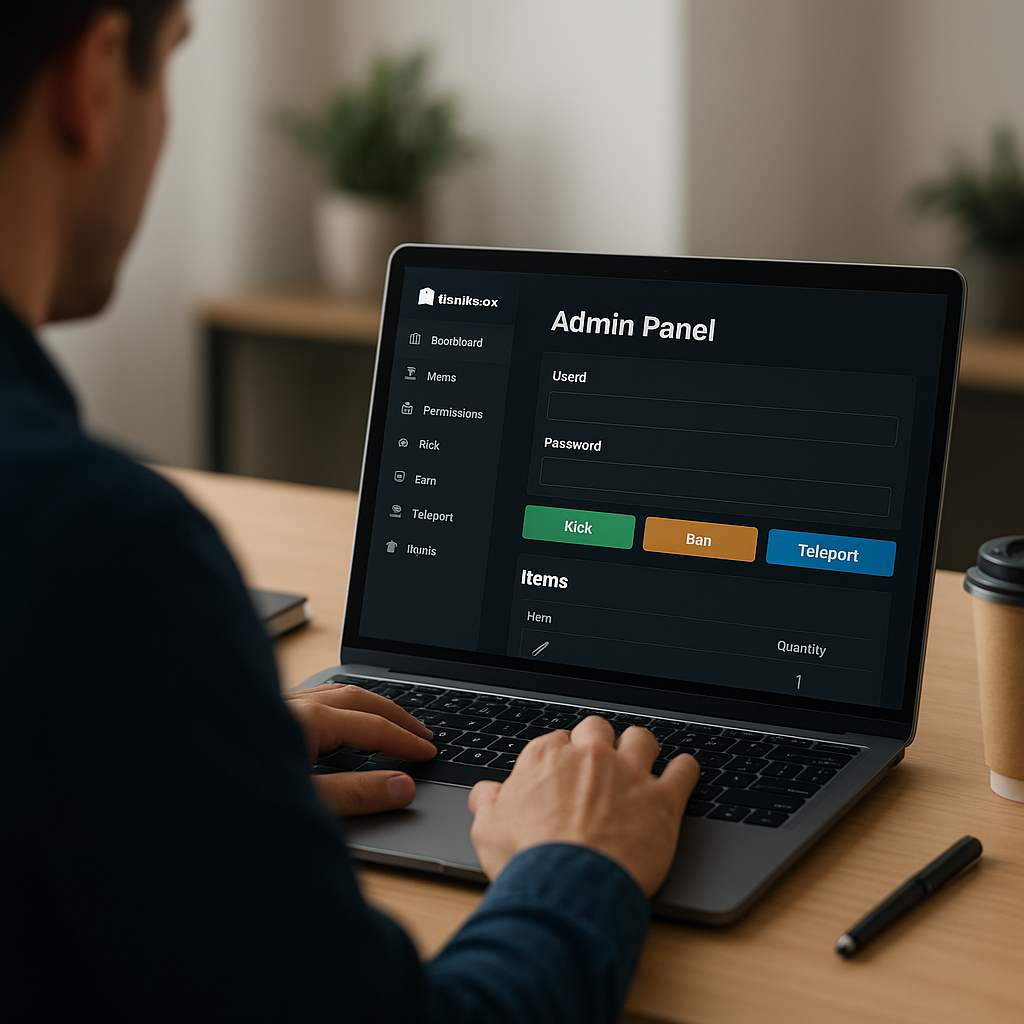 Secure Roblox Admin Panel: Kick, Ban, Teleport, and Items